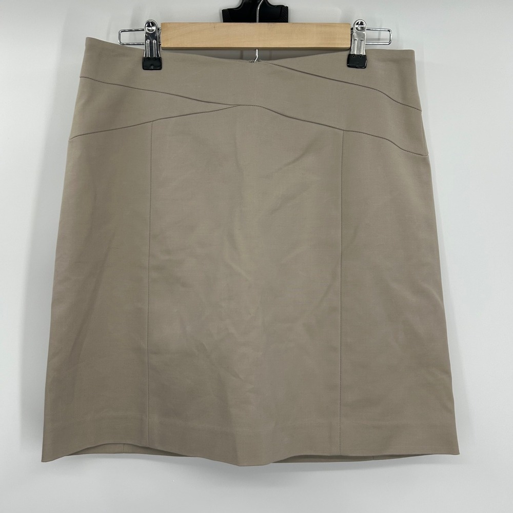 Banana Republic Womens Khaki Tan Stretch Pencil Skirt Size 8 Business Casual